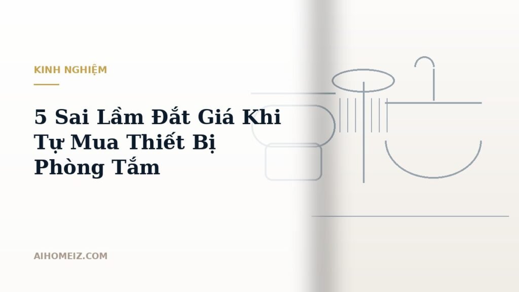 5 Sai Lầm Đắt Giá Khi Tự Mua Thiết Bị Phòng Tắm Và Giải Pháp Đồng Bộ Từ AiHomeiz