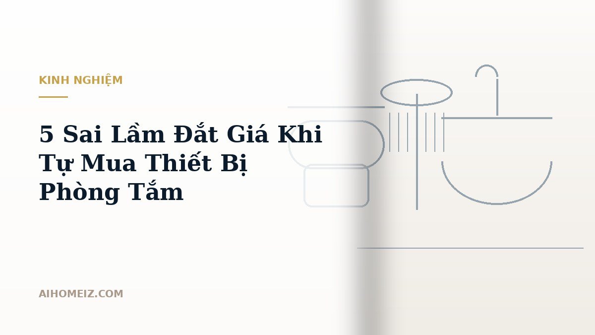 5 Sai Lầm Đắt Giá Khi Tự Mua Thiết Bị Phòng Tắm Và Giải Pháp Đồng Bộ Từ AiHomeiz
