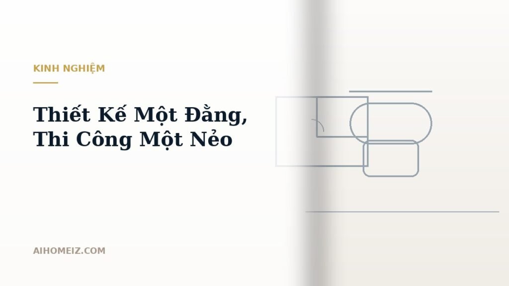 Thiết Kế Một Đằng, Thi Công Một Nẻo: Nguyên Nhân Do Đâu Và Lối Thoát Bằng Giải Pháp Trọn Gói AiHomeiz