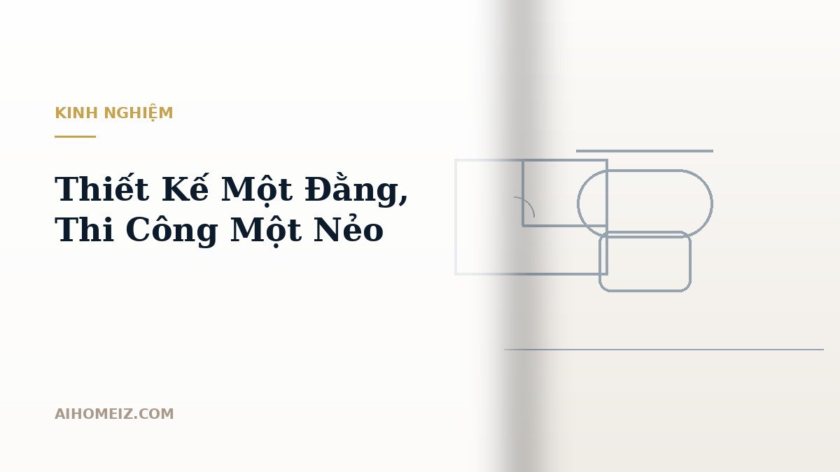 Thiết Kế Một Đằng, Thi Công Một Nẻo: Nguyên Nhân Do Đâu Và Lối Thoát Bằng Giải Pháp Trọn Gói AiHomeiz