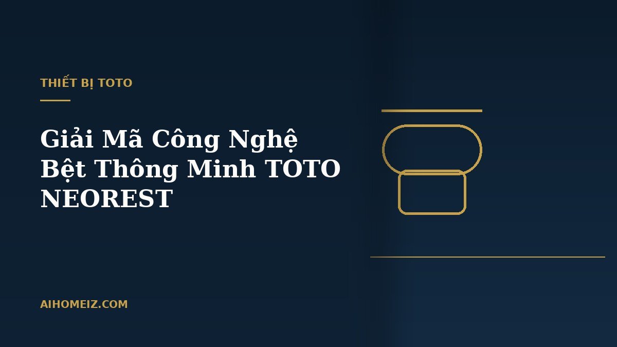Giải Mã Công Nghệ Bệt Thông Minh TOTO NEOREST: Tại Sao Đây Là Lựa Chọn Hàng Đầu Cho Villa & Penthouse?